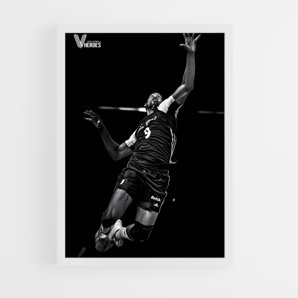Poster Saut de Léon – affiche Volleyball (vue 3)